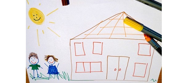 Schoolgebouwen bewerkt bewerkt